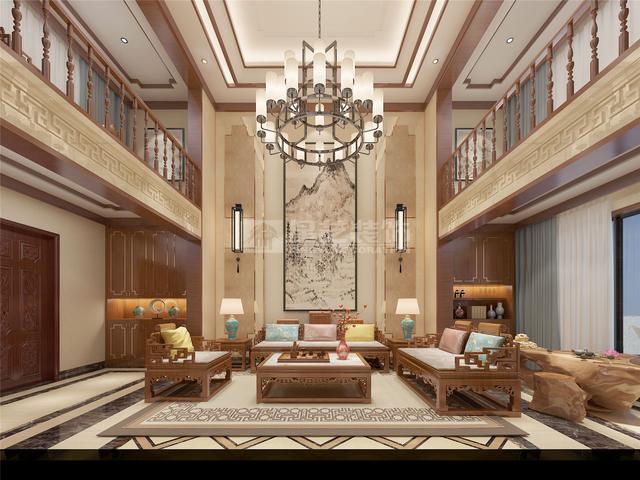 260平米中式別墅裝修效果圖，大氣