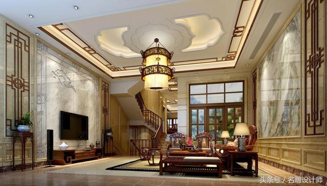 中國風(fēng)別墅裝修案例實拍，就是這么有范