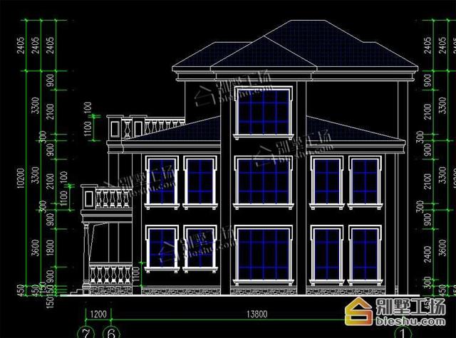挑空客廳有檔次30萬自建農村三層樓房設計圖