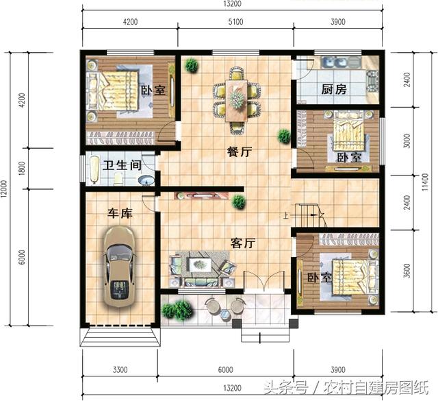 3款一層農(nóng)村自建房，帶車庫和閣樓，比別墅都好看