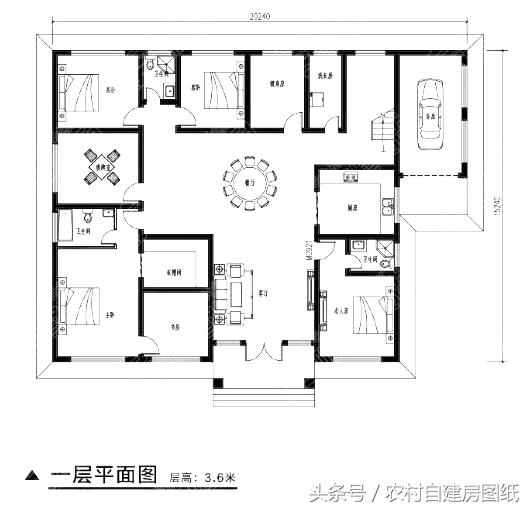 3款一層農(nóng)村自建房，帶車庫和閣樓，比別墅都好看
