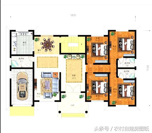 3款一層農(nóng)村自建房，帶車庫和閣樓，比別墅都好看