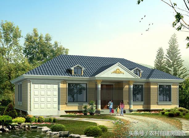 3款一層農(nóng)村自建房，帶車庫和閣樓，比別墅都好看