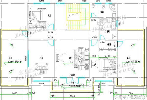 2款帶神位的農(nóng)村自建房（方案圖+外觀效果圖）