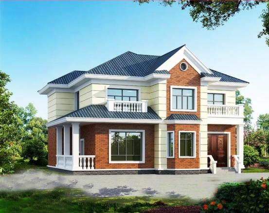 五套經(jīng)典農(nóng)村兩層小樓房設(shè)計(jì)，包工頭說(shuō)20萬(wàn)建主體