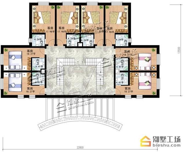 農(nóng)村二層特色民宿設(shè)計(jì)圖，喜歡民宿方案的看看