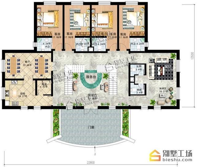 農(nóng)村二層特色民宿設(shè)計(jì)圖，喜歡民宿方案的看看