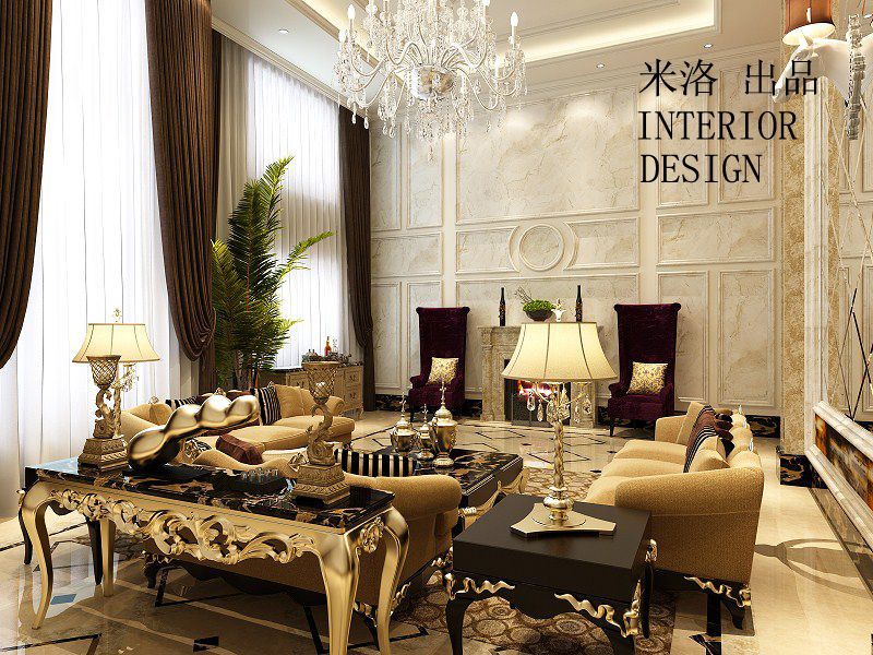 280平米別墅歐美風(fēng)情裝修效果圖，漂亮