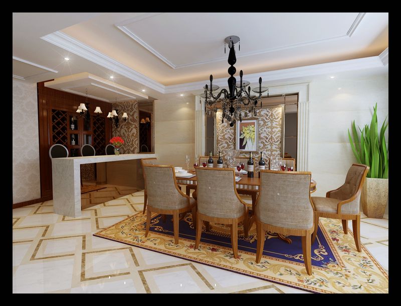 280平米別墅歐美風(fēng)情裝修效果圖，漂亮