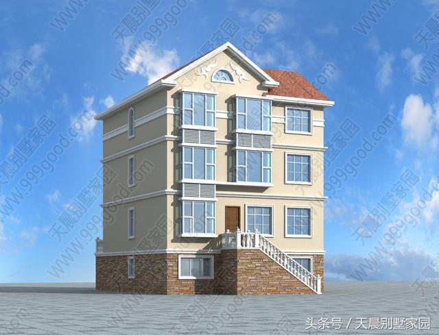 帶地下室3層別墅戶型圖，直播建房過程