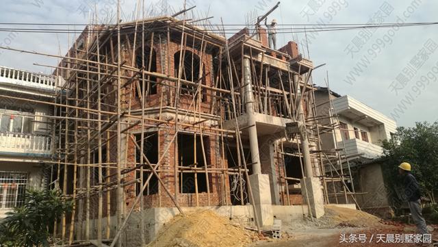 帶地下室3層別墅戶型圖，直播建房過程