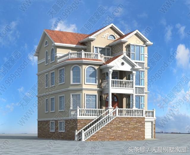 帶地下室3層別墅戶型圖，直播建房過程