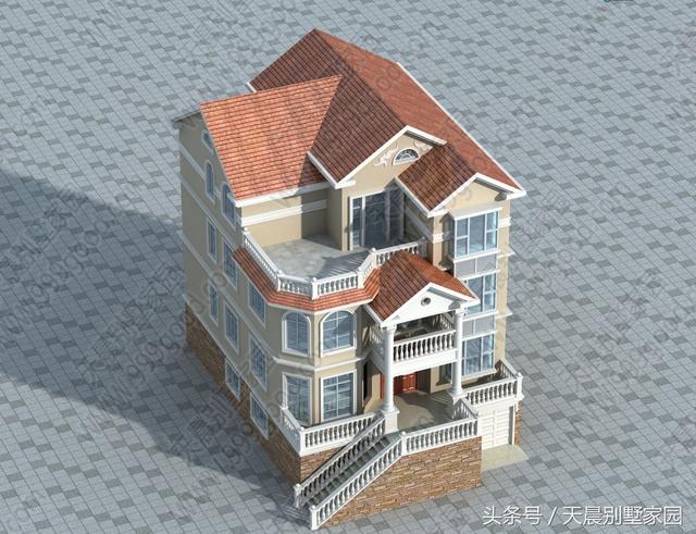 帶地下室3層別墅戶型圖，直播建房過程