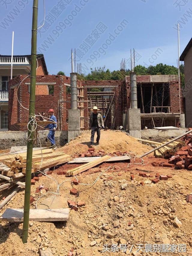 帶地下室3層別墅戶型圖，直播建房過程