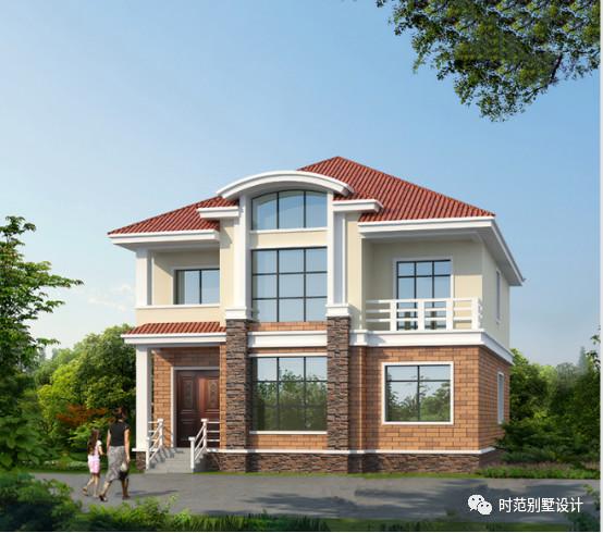 11x13m帶閣樓的兩層農(nóng)村自建房設(shè)計(jì)圖，精美