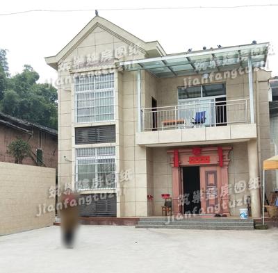 80m2簡約二層農(nóng)村自建樓房設計圖，小宅基地的福音