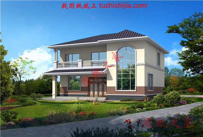 鄉(xiāng)下二層樓房住宅設計圖紙及效果圖，農村二層小洋樓