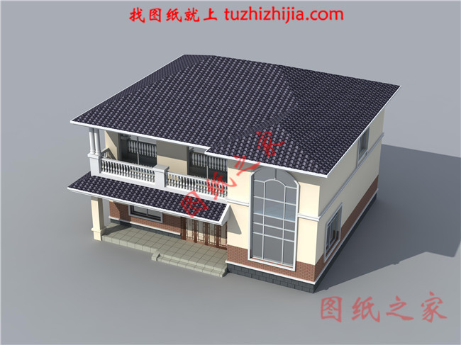 鄉(xiāng)下二層樓房住宅設計圖紙及效果圖，農村二層小洋樓