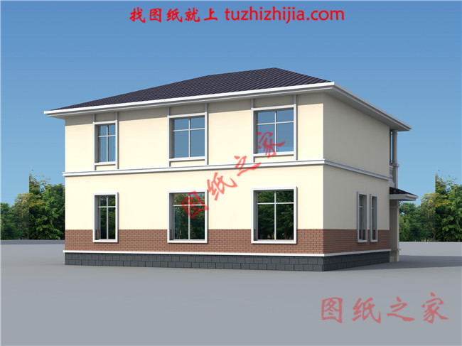 鄉(xiāng)下二層樓房住宅設計圖紙及效果圖，農村二層小洋樓