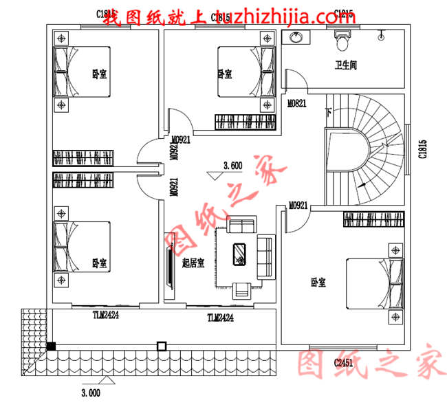 鄉(xiāng)下二層樓房住宅設計圖紙及效果圖，農村二層小洋樓