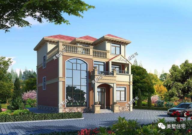 11X13米三層自建樓房設(shè)計圖，實用、大氣