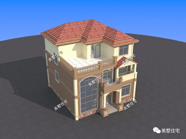 11X13米三層自建樓房設(shè)計圖，實用、大氣
