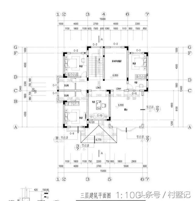 2棟高端三層豪宅設(shè)計(jì)圖，附方案和建成實(shí)景圖