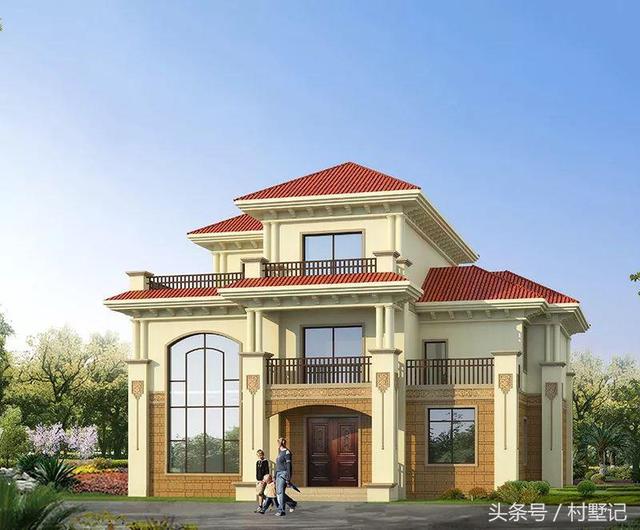 2棟高端三層豪宅設(shè)計(jì)圖，附方案和建成實(shí)景圖