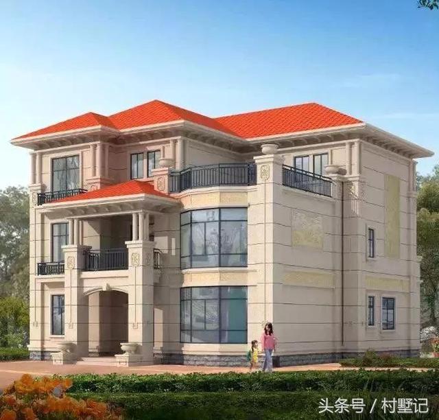 2棟高端三層豪宅設(shè)計(jì)圖，附方案和建成實(shí)景圖