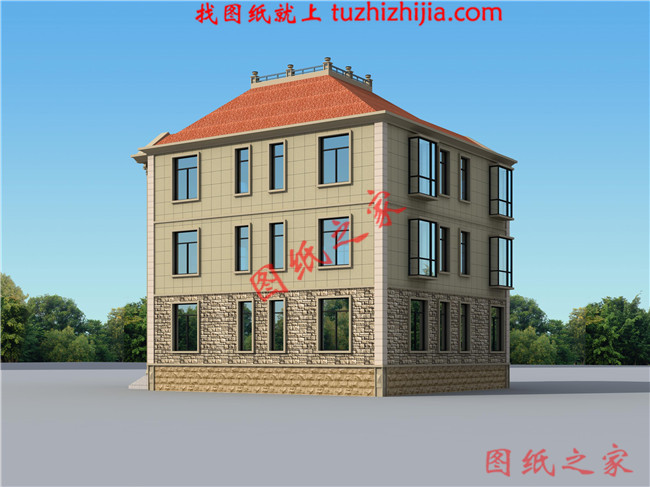 三層復(fù)式別墅小洋樓，挑空客廳，布局實(shí)用，千萬人喜歡的實(shí)用戶型