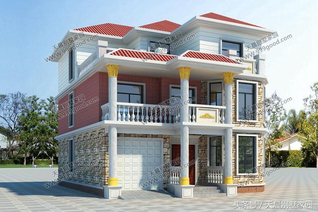 6款10米面寬別墅設計圖，顏值和實用性兼顧