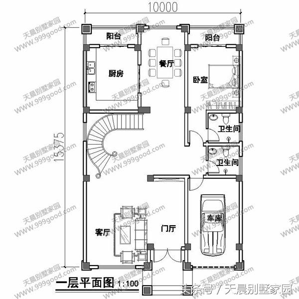 6款10米面寬別墅設計圖，顏值和實用性兼顧