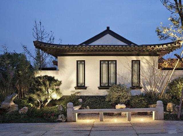 中式民宅別墅外觀效果圖大全，古香古色