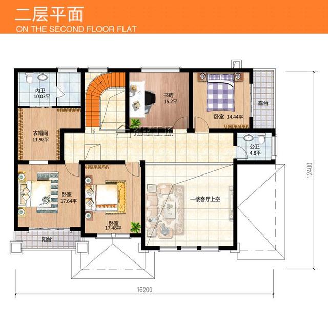 30萬(wàn)農(nóng)村二層樓房設(shè)計(jì)圖，新中式風(fēng)格