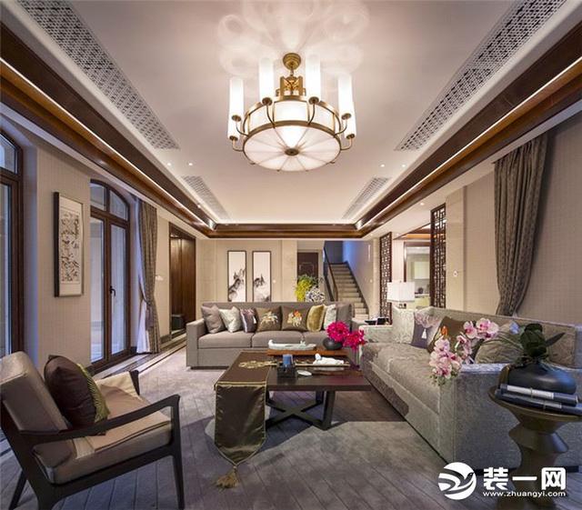 340平古麗古氣新中式風(fēng)格別墅裝修效果圖