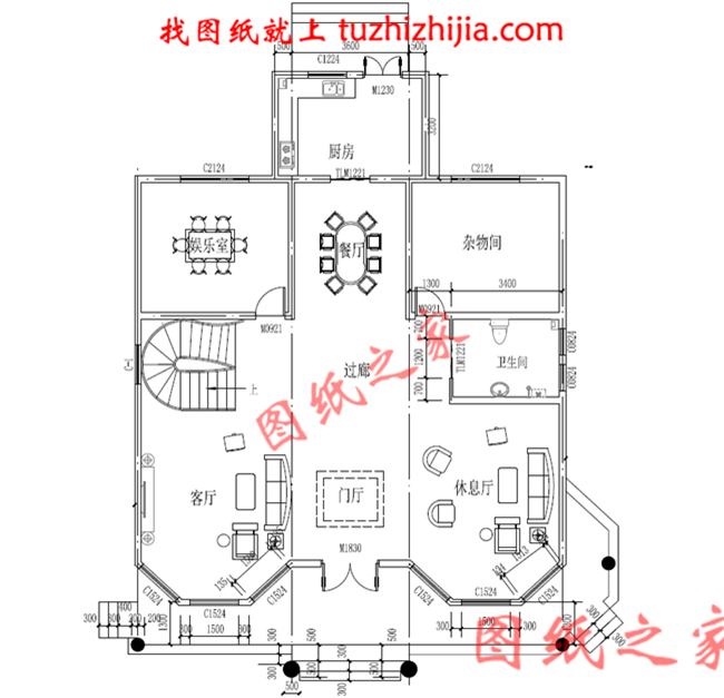 三層新農(nóng)村住宅房屋設(shè)計(jì)圖，溫馨美觀的戶型