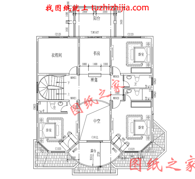 三層新農(nóng)村住宅房屋設(shè)計(jì)圖，溫馨美觀的戶型