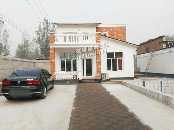 9x11農(nóng)村二層小樓房設(shè)計方案圖，經(jīng)濟(jì)實惠型