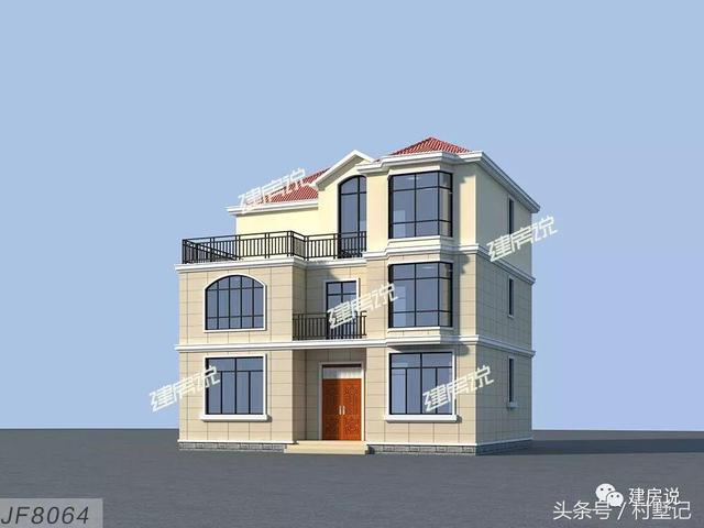 110平農村三層小洋樓設計方案圖，看完忍不住轉發(fā)了