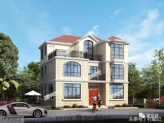 110平農村三層小洋樓設計方案圖，看完忍不住轉發(fā)了