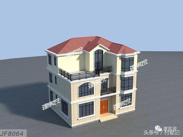 110平農村三層小洋樓設計方案圖，看完忍不住轉發(fā)了