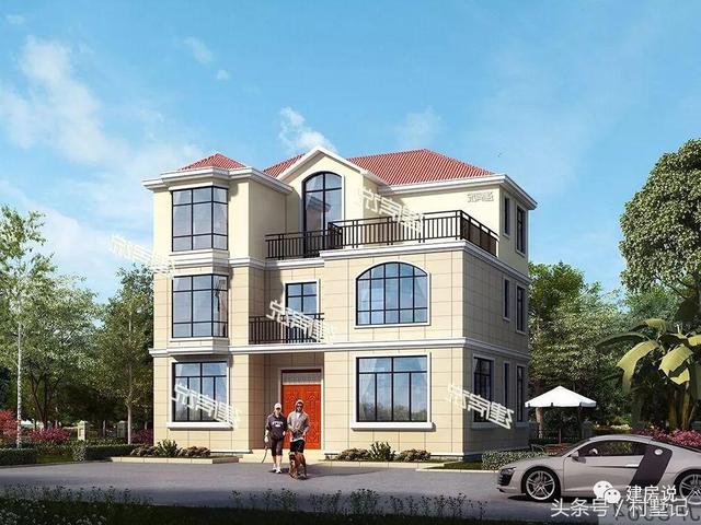 110平農村三層小洋樓設計方案圖，看完忍不住轉發(fā)了