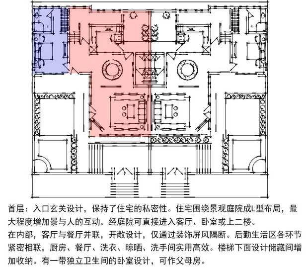 中式兄弟倆雙拼別墅設(shè)計(jì)方案圖，經(jīng)典中的經(jīng)典
