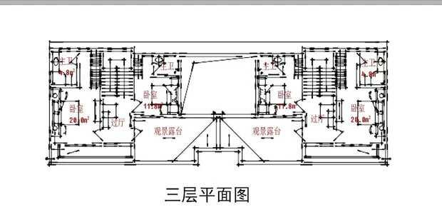 中式兄弟倆雙拼別墅設(shè)計(jì)方案圖，經(jīng)典中的經(jīng)典