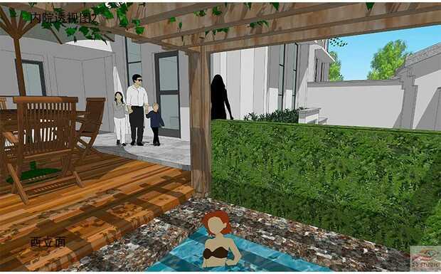 中式兄弟倆雙拼別墅設(shè)計(jì)方案圖，經(jīng)典中的經(jīng)典