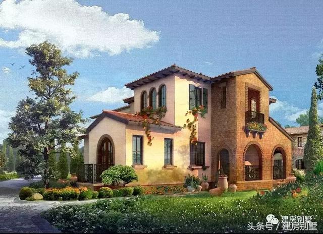 鄉(xiāng)村田園別墅外觀效果圖大全，美不美，自己看