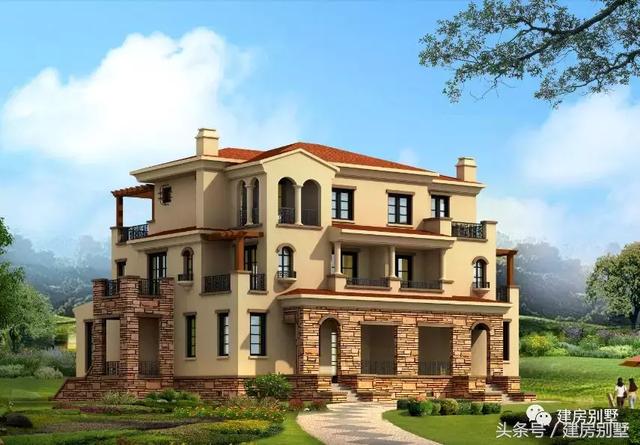 鄉(xiāng)村田園別墅外觀效果圖大全，美不美，自己看