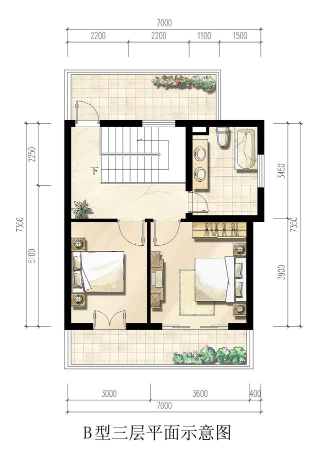 面寬12.5米農(nóng)村三層樓房設(shè)計(jì)，富有濃郁的田園氣息
