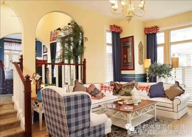 聯(lián)排別墅美式鄉(xiāng)村風格裝修實拍圖，喜歡的不得了