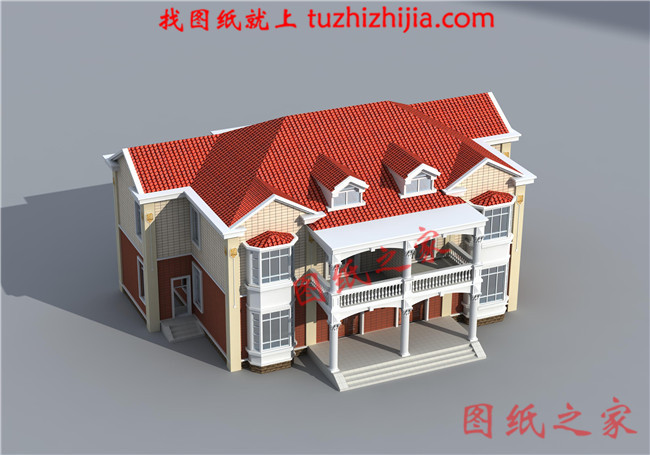 鄉(xiāng)村兄弟二層雙拼別墅設(shè)計圖，單戶120平米左右，戶型合理